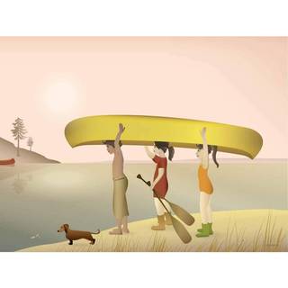 Tilbud: Spar 75% - Canoe - Plakat 15x21 cm fra ViSSEVASSE