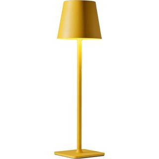 Opladelig LED bordlampe Inde/ude - Gul, touch dæmpbar, CCT, IP54 udendørs - Dæmpbar : Dæmpbar, Kulør : CCT (Varm til Kold Hvid)