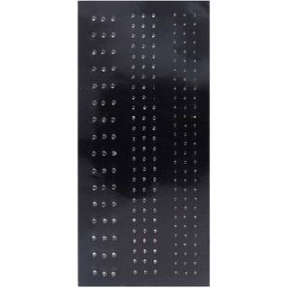 Bügelmotiv Streifen grau 2-4mm Strass - Grau