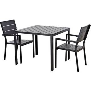 Carlton havebord med 4 Carlton stole - sort