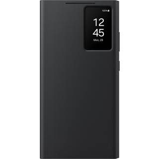 Samsung Galaxy S24 Ultra S-View Wallet Telefonkasse Beskyttelsesdæksel med smart lille skærm Vis finger TAP CONTROL SLIM DESIGN CORT Holder Pocke