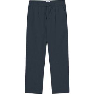 KnowledgeCotton Apparel Loose Linen Pants Total Eclipse