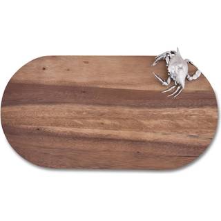 Vagabond House Barware Blue Crab on Wood Bar/Cheese Board 16,5 tommer x 9 tommer .75 tommer tyk