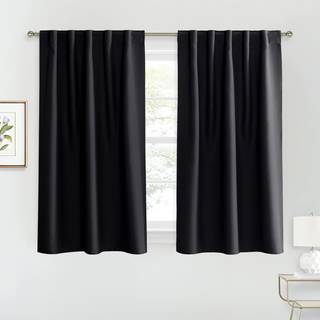 RYB Home Sovev?relse Blackout Curtains-Lille vinduebehandling s?t energibesparende termiske isolerede gardiner til stue/b?rnehave/k?kken 42-tomme