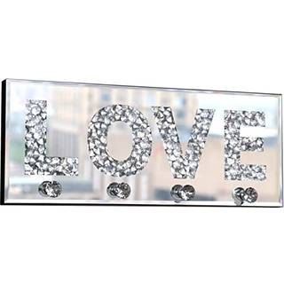 Crush Diamond Mirrored Love Letter Plaque Sign til v?gdekor