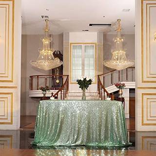 Eternal Beauty Sequin Tabgoth Sparkly Table Cloth til Wedding Party Christmas Jul Glitter Tablecloth (60 """" X120 """" Mint Green)