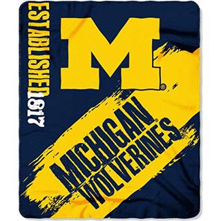 Northwest Company NCAA Michigan Wolverines fleece kast t?ppe 50 """" x 60 """" malet