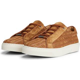 Gary Italiensk fremstillede, vævede sneakers i læder og ruskind