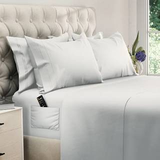 Dreamcare California King Sheet Sets - 6 Pcs Køling Bedark - Op til 15 Deep Cal King Sheets - 2500 Supreme Collection - Ekstra blød 100% børstet