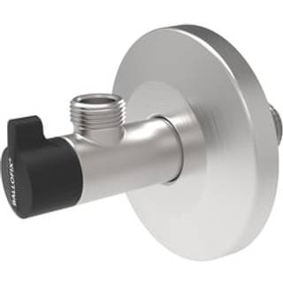 Broen Ballofix® rustfri vinkelventil 1/2" x 38" med greb og roset