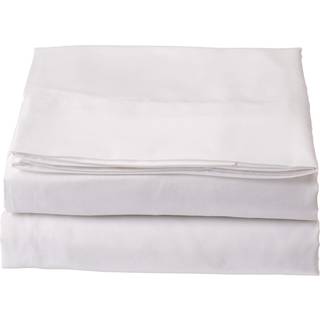 Luksus fladt ark på Amazon Elegant Comfort Wrinkle-Free 1500 Premier Hotel Quality 1-Piece Flat Sheet Fuld størrelse hvid