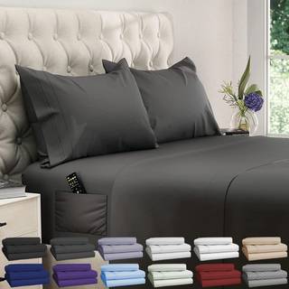 Dreamcare Twin XL Sheet Sets - Cooling Bedark - 4PCS Set - Op til 15 """" Deep Pocket Twin XL Sheets - XL Twin Sheet Set - Soft & Long Lasting 100%
