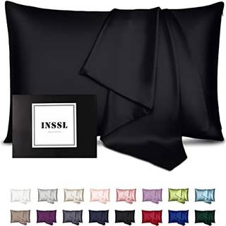 INSSL Silke Pillowcase til kvinder Mulberry Silk Pillowcase til hår og hud og forbliver behagelig og åndbar under søvn (Standard Taupe)