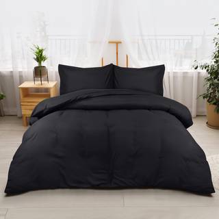 UTOPIA STEDDING DUVET Cover King St?rrelse - 1 dyneafd?kning med 2 pude -shams - 3 stykker senget?j dyne d?kning med lynl?s lukning - bl?d b?rste