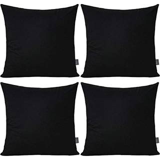 Thmyo 4-pack 100% bomulds komfortabelt solid dekorativt kast pudehus firkantet pude dækning pudebetræk sublimering blank pude dækker halloween di
