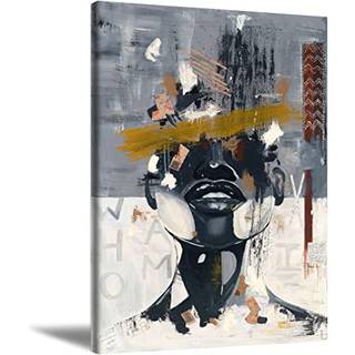 Sort dronning væg kunst afroamerikansk vægkunst sort kvinde plakat sort pige lærred maleri abstrakte kunstværker moderne lærred mat udskrifter ma