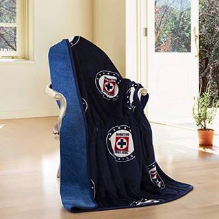 Cruz Azul Team Logo Blue Sherpa Fore Borrego Flannel kast Sofa Tæppe 50 """" X60 """"