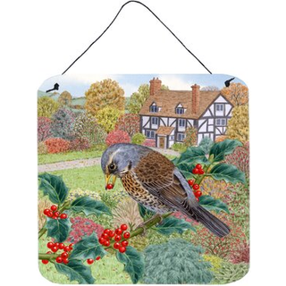 """" Caroline's Treasures Fieldfare af Sarah Adams Wall eller Door Hanging Prints ASAD0678DS66 6HX6W Multicolor """"