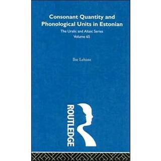 Consonant Quantity and Phonological Units in Estonian