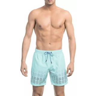 Bikkembergs Light Blue Polyester Men Swim Short