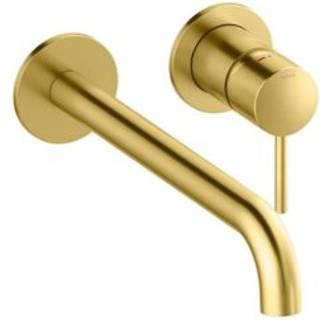 Damixa Osier indbygnings armatur til håndvask, 250 mm tud i børstet messing pvd