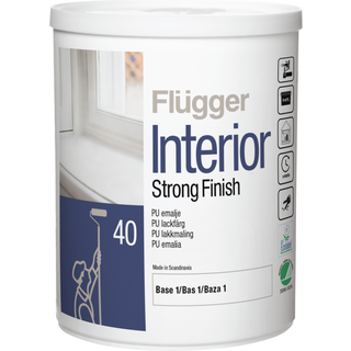 Svanemærket PU træmaling - Interior Strong Finish 40 Flügger 0,75 L