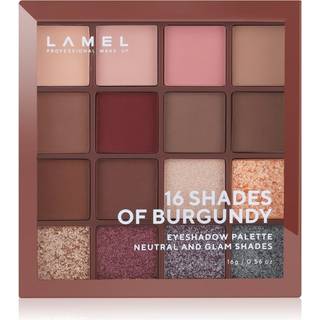 LAMEL 16 Shades of Burgundy Øjenskygge palette 16 g - 16 g