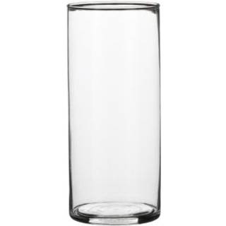 Cylinder glasvase 19 cm høj 9 cm i dia