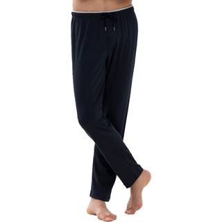 Mey Herren Pyjamahose blau Baumwolle & Mix unifarben
