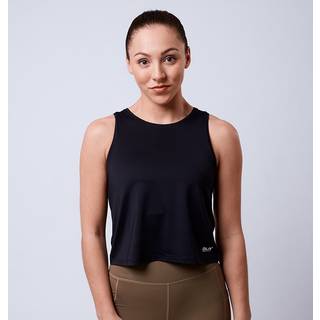 Cropped Linne Sort