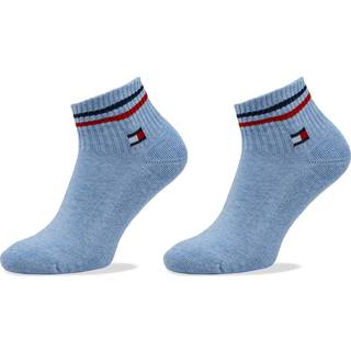 Tommy Men Uni TJ Iconic Quarter Socks 2-pak - Lightblue - Str 43/46