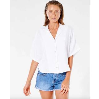 Rip Curl Women's Premium Surf S/S Shirt Bluse Damer størrelse XXL farve hvid