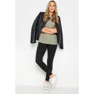 Lts Premium Tall Black Cotton Stretch Leggings Long > 24 Lts | Tall Women's Leggings - Long 24