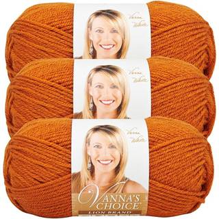 (3 pakke) Lion Brand Yarn Vanna's Choice Yarn Rust