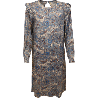 Ofelia Dame Kjole - Blue Combi - M