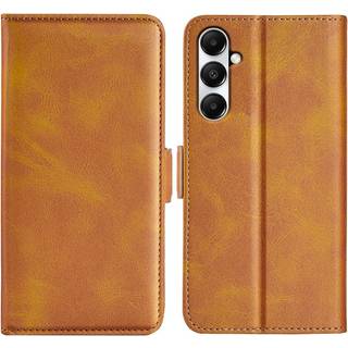 SKALO Samsung A05s 4G Premium Wallet Flip Cover - Lys brun
