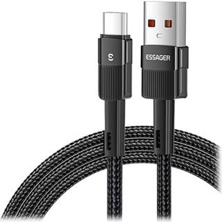 Essager Quick Charge 3.0 USB-C Kabel - 66W - 3m - Sort