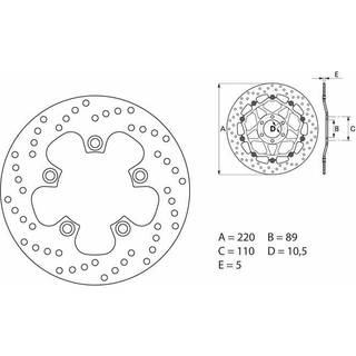 Brembo Bremseskiver Faste Med Tgk