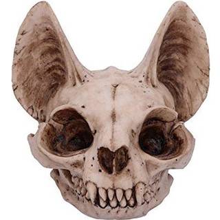Nemesis nu Bastet's Secret Cat Skull Figurine Ornament Natural Bone Color One St?rrelse