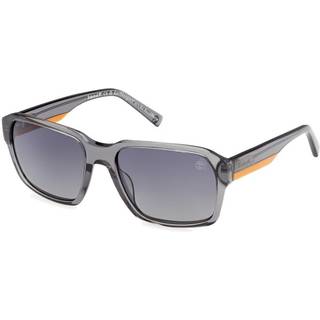 Timberland TB9343 Polarized 20D 57 Solbriller Mænd Grå - Transparent Dark Grey - 57mm