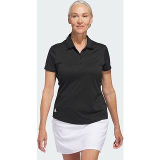 Women's Solid Performance Short Sleeve polotrøje - Black - XS