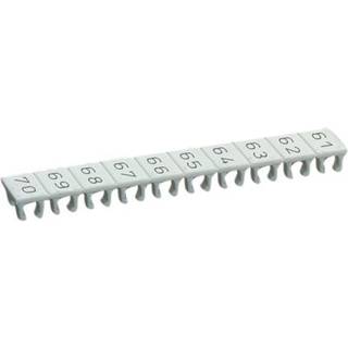 Wieland Mærke stribe 9705A /5/10b 61-70 hvid