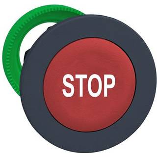 Schneider Trykknap flush rød m/hvidt "stop"