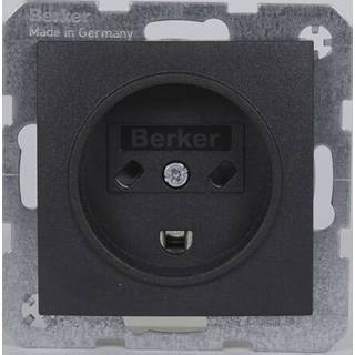 Berker Stikkontakt hospital s./b ral9010  blank