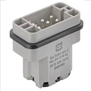 Harting Stikindsats male han q8/0-m-ql 1,5mm