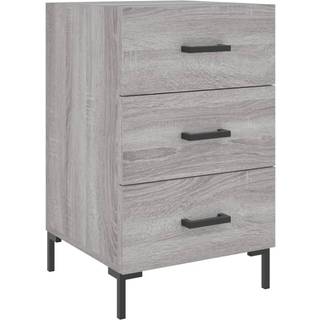 Sengebord 40x40x66 Cm Konstrueret Træ - Grå sonoma-eg