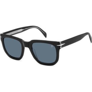 DAVID BECKHAM Mand DB 7118/S 7C5/KU Solbriller Acetat Sort Blå Firkantet