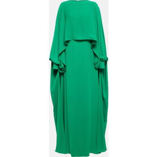 Valentino Caped cady couture gown - green - XS