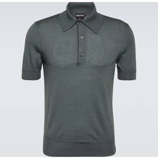 Tom Ford Cashmere and silk polo shirt - grey - EU 46