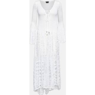 Tom Ford Crochet midi dress - neutrals - XS